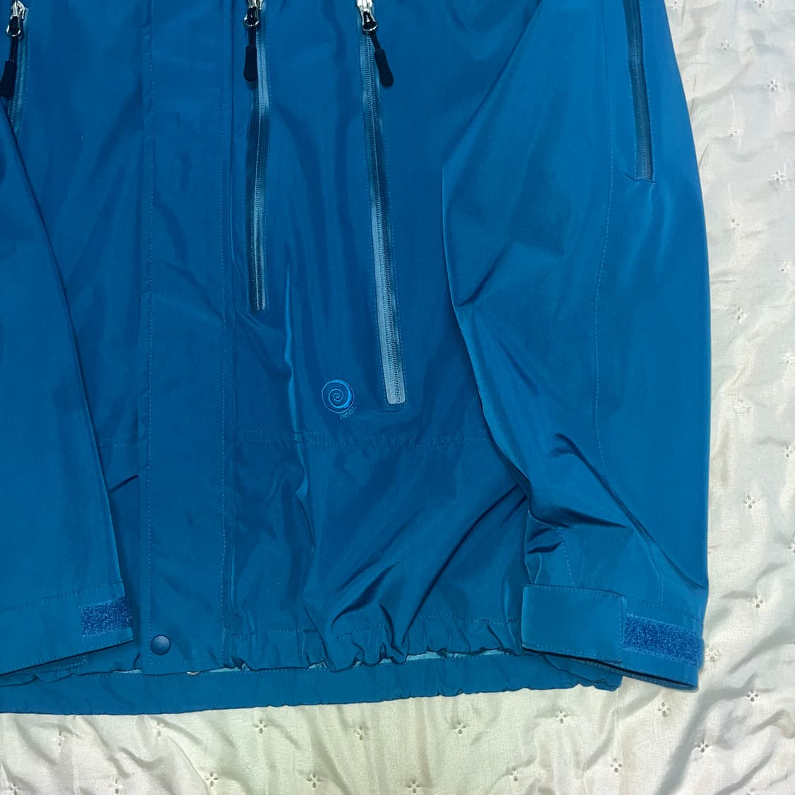 트래블 3 레이어 써밋 후드 윈드 브레이커 사파이어 블루 상품이미지2