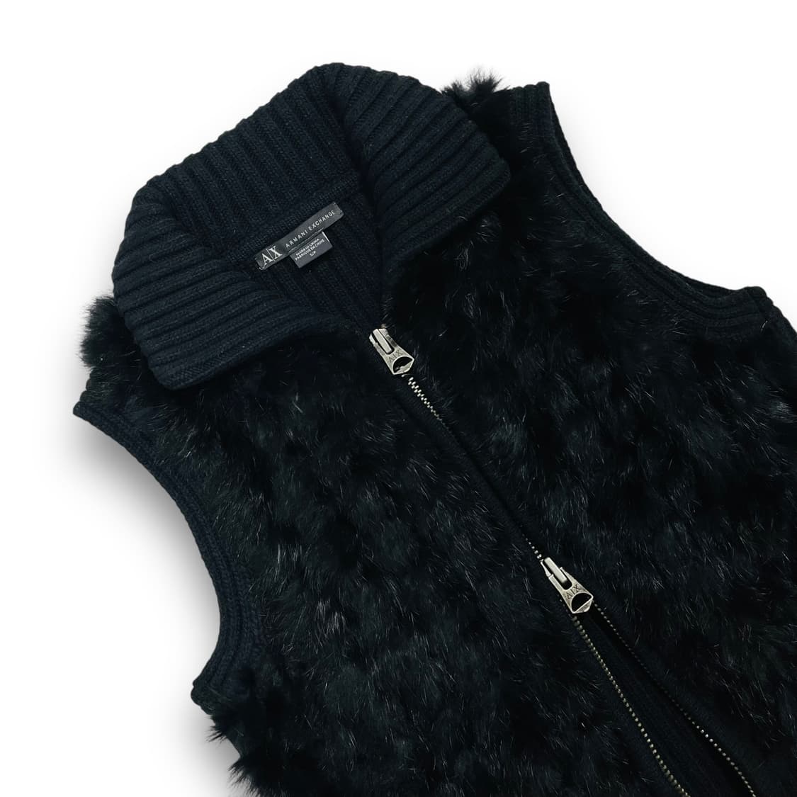 Armani Exchange Rabbit fur two-way vest 상품이미지2