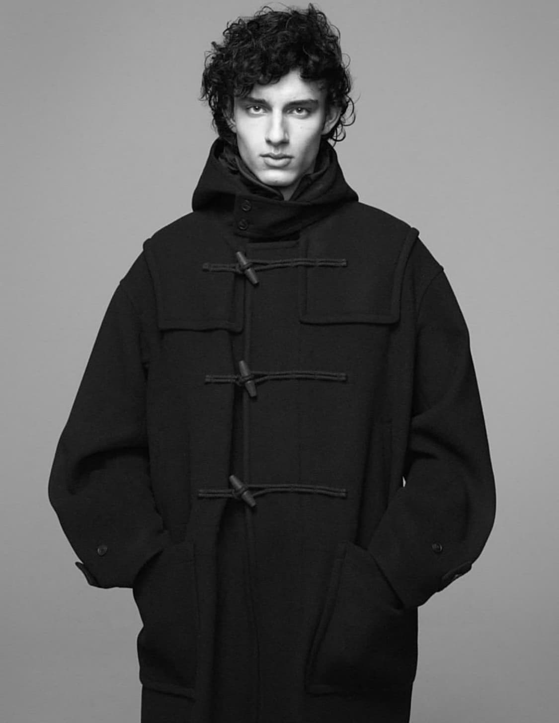 유니클로 X 질샌더 콜라보 오버사이즈 더플코트 네이비(클리닝O) 상품이미지1