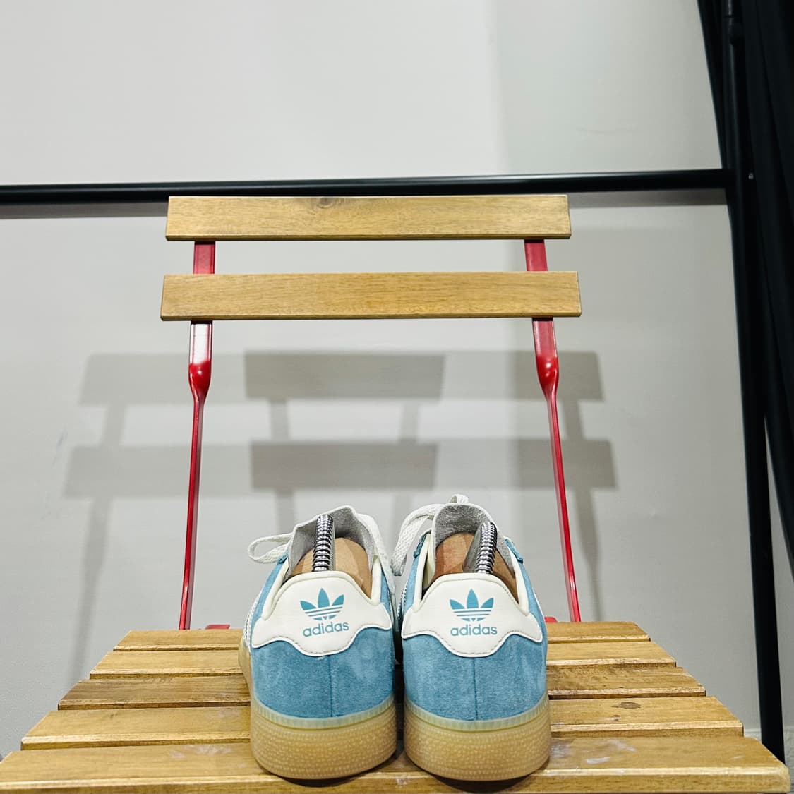 245) 아디다스 운동화 여성 여자 신발 뮌헨 스카이블루 스웨이드 상품이미지4