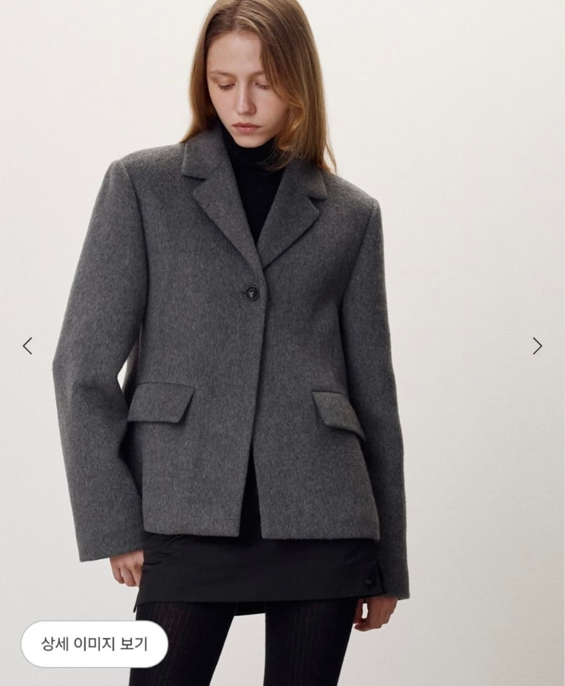 시에 Sie 에페 울 싱글 재킷 차콜 상품이미지1