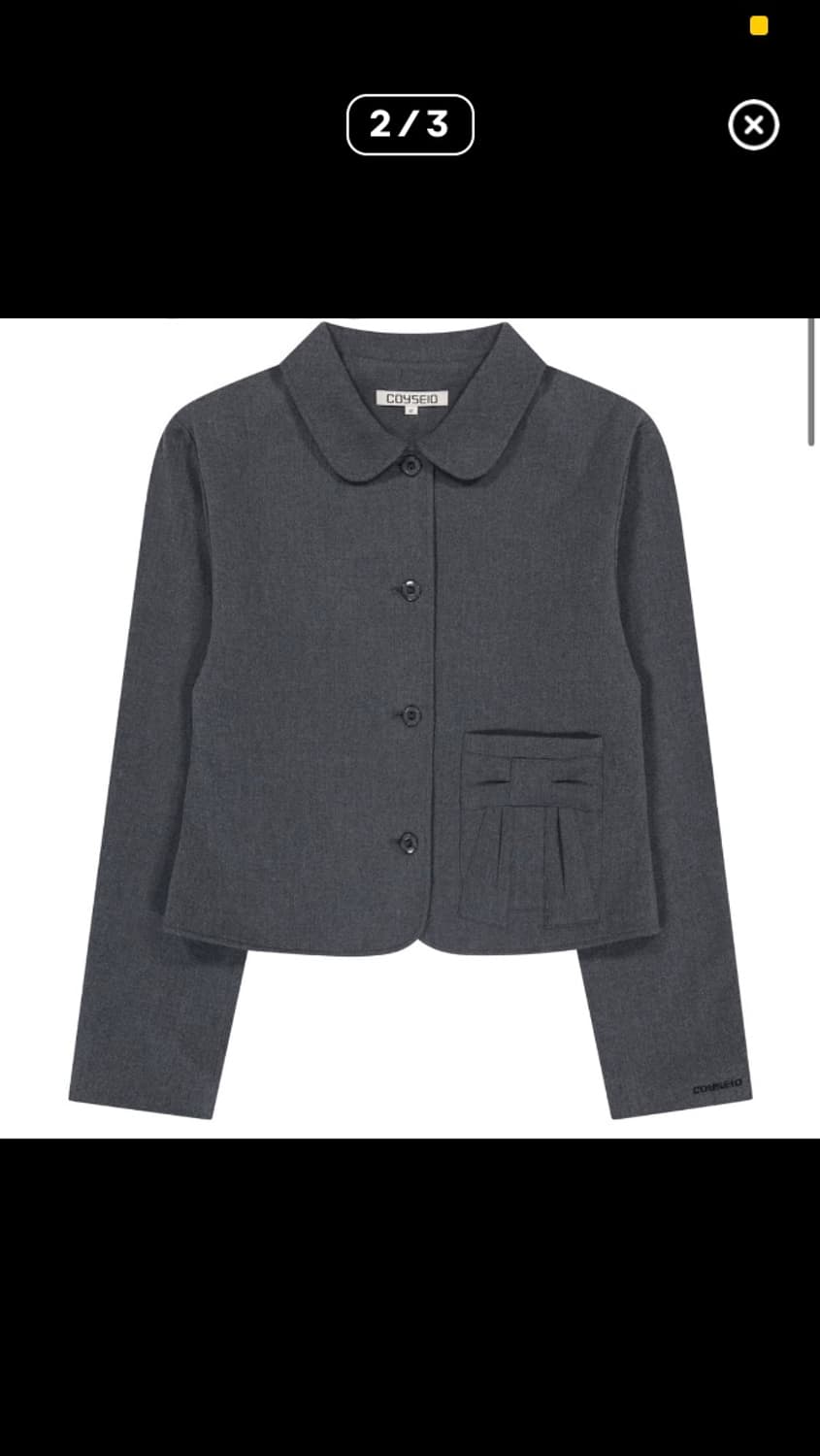 코이세이오 리본 셋업 차콜 상품이미지3