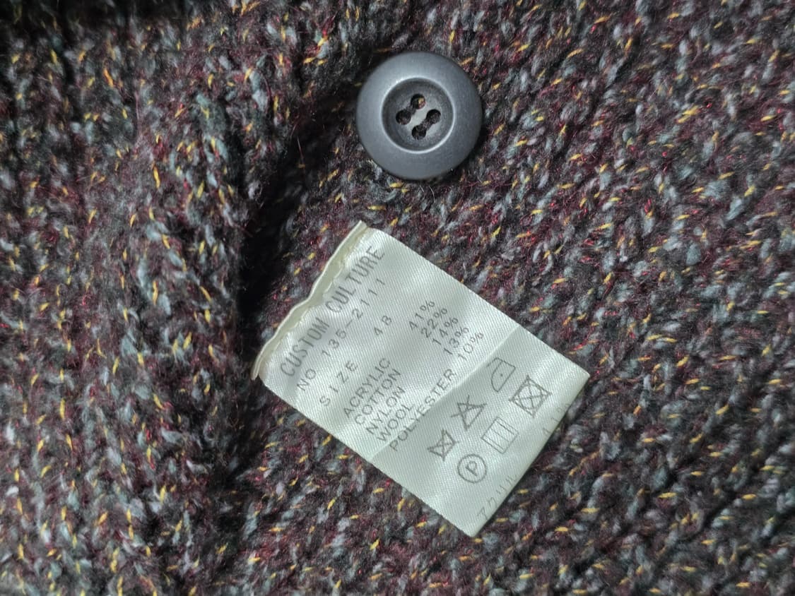 Custom Culture 커스텀컬처 브라운 울 니트 가디건 48사이즈 상품이미지5