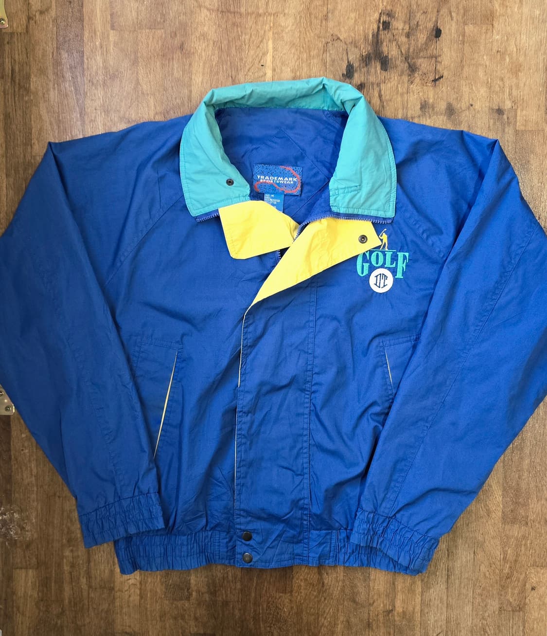 빈티지 블루종 자켓 바람막이 윈드브레이커 M ~L 상품이미지1