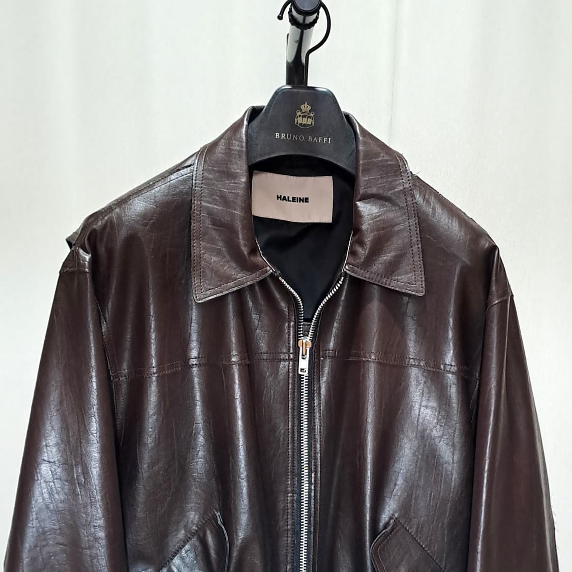 (택포) 알렌느 그라데이션 비건레더 자켓 2 A946 상품이미지2