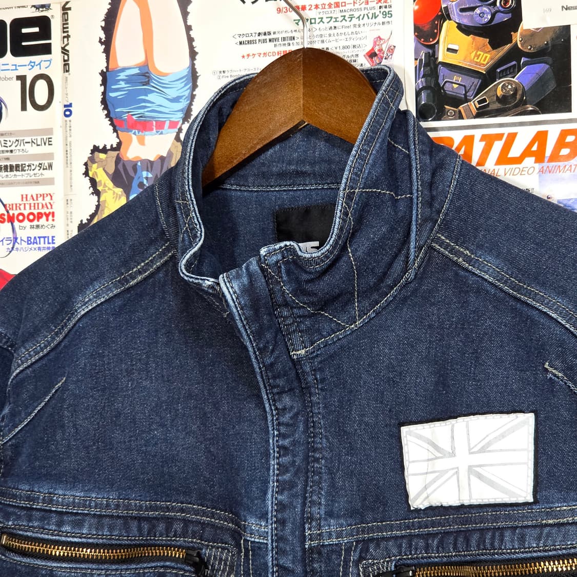 JPN 지퍼 포인트 진청 데님 워크 자켓 상품이미지3