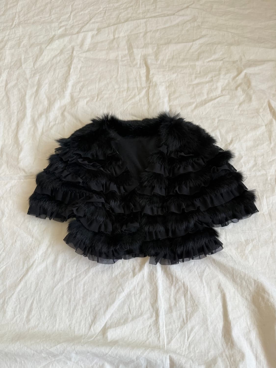 래빗퍼 크롭 볼레로  상품이미지1