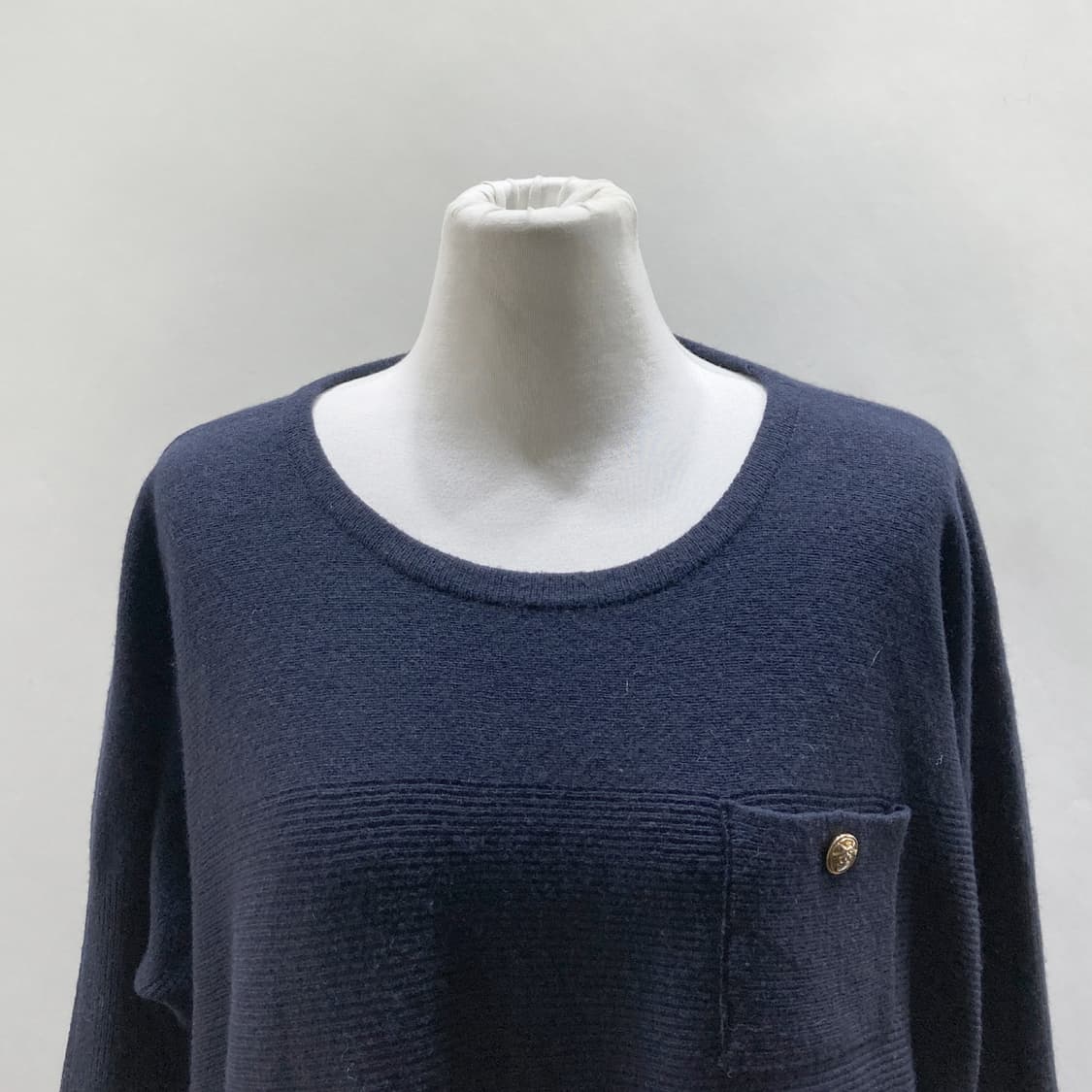 시스템 한섬 여성순모니트티셔츠 네이비 90  상품이미지2