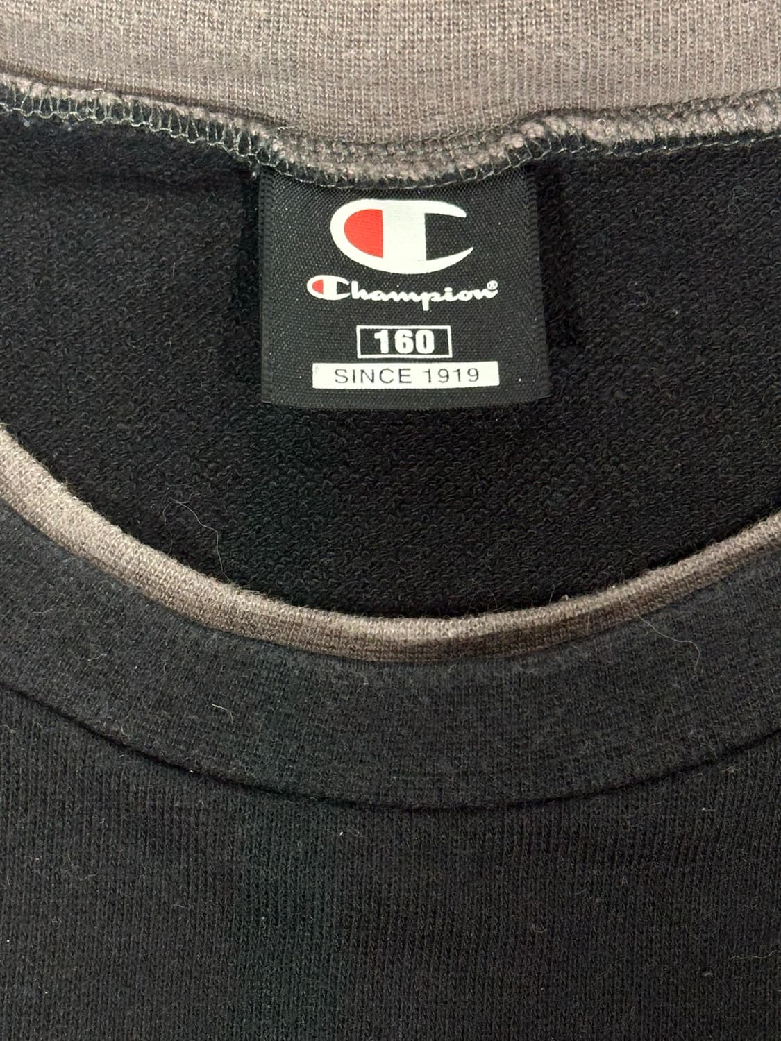 챔피온 재팬 빅 로고 블랙 차콜 긴팔티 상품이미지7