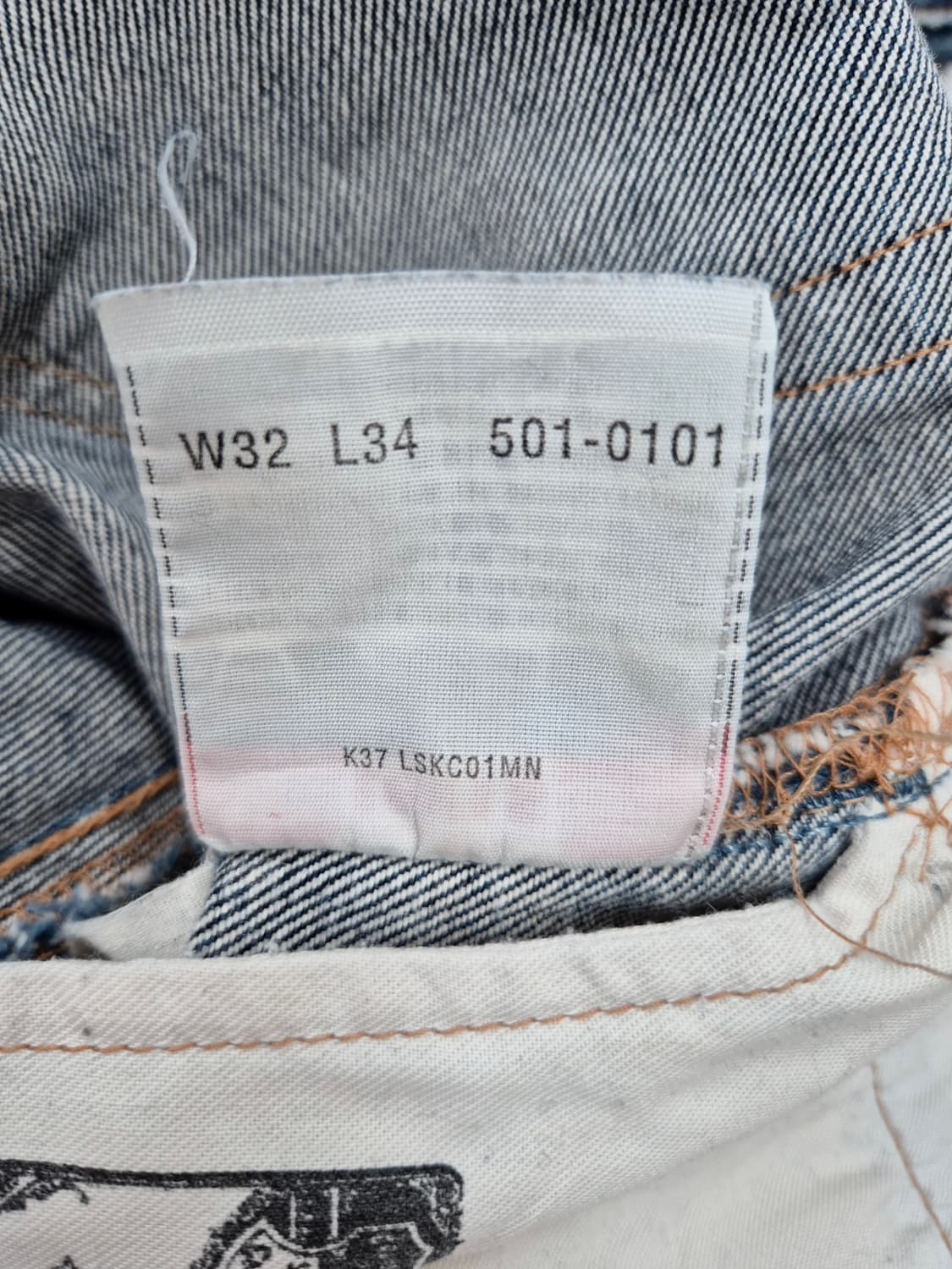 Levis 501 스트레이트핏 데님 팬츠 W32 L86 상품이미지4