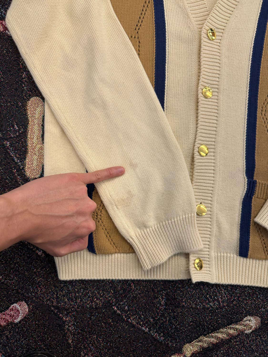 (파워정품) 구찌 펀칭 가디건 (조나힐 착) 상품이미지6