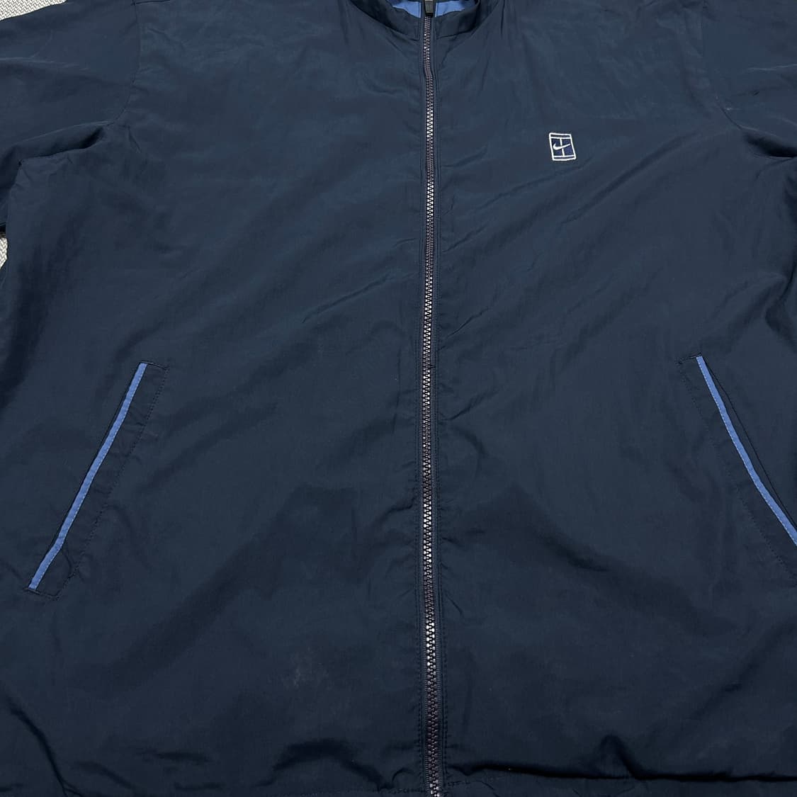 나이키 테니스로고 올드스쿨 네이비 반팔 바람막이(XL) 상품이미지5