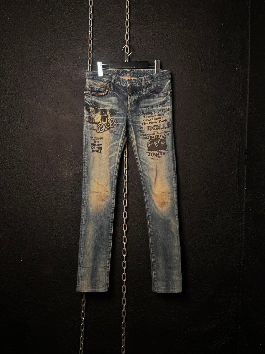 HYSTERIC GLAMOUR x NEWYORK DOLLS 스키니진 상품이미지2