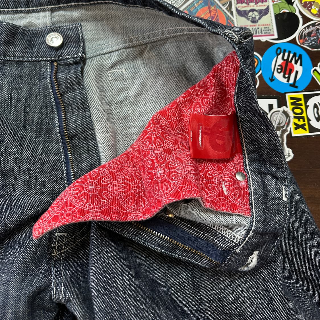 스와거 와이드 블루 진 데님 팬츠 34 상품이미지8