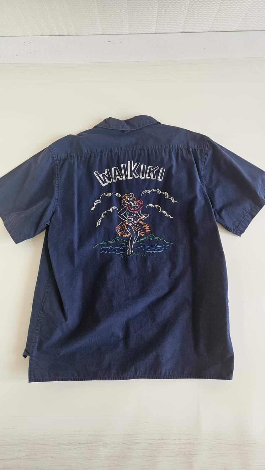 커버낫 반팔 셔츠 네이비 상품이미지2