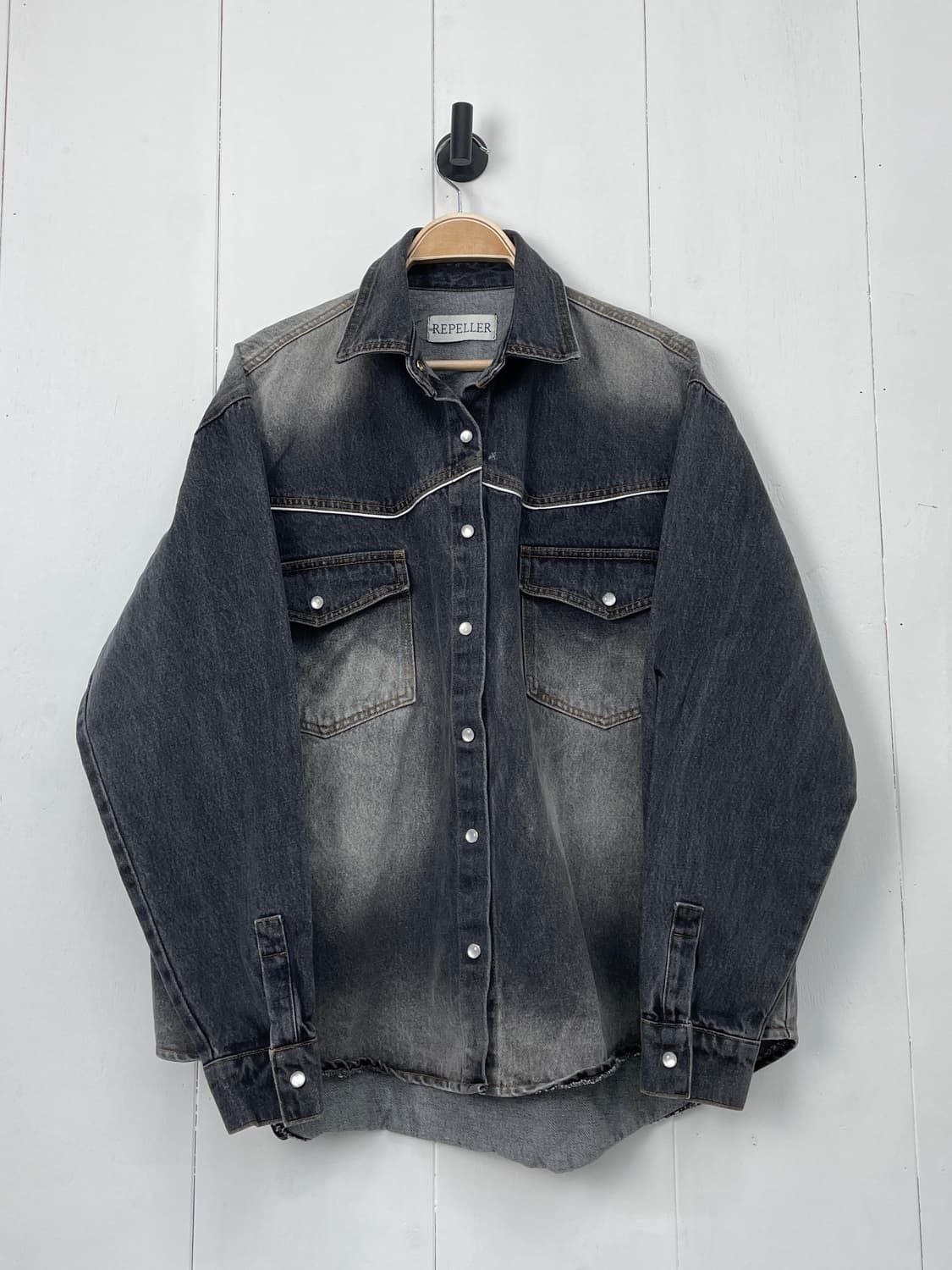 리펠러(REPELLER) 웨스턴 워싱 데님 셔츠 상품이미지2