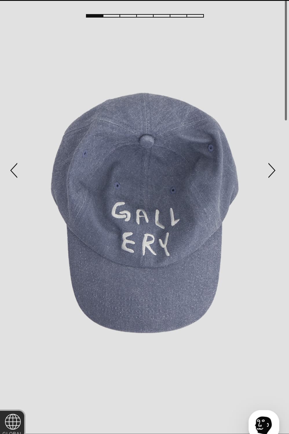 gallery Pigment ball cap - Washed blue 상품이미지1