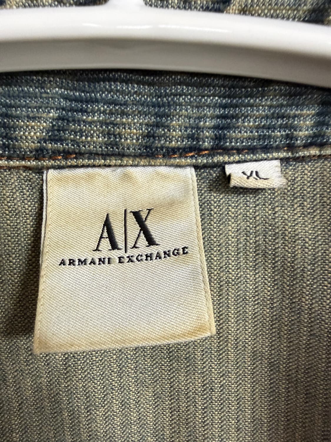 아르마니 익스체인지 데님 트러커 자켓 상품이미지3