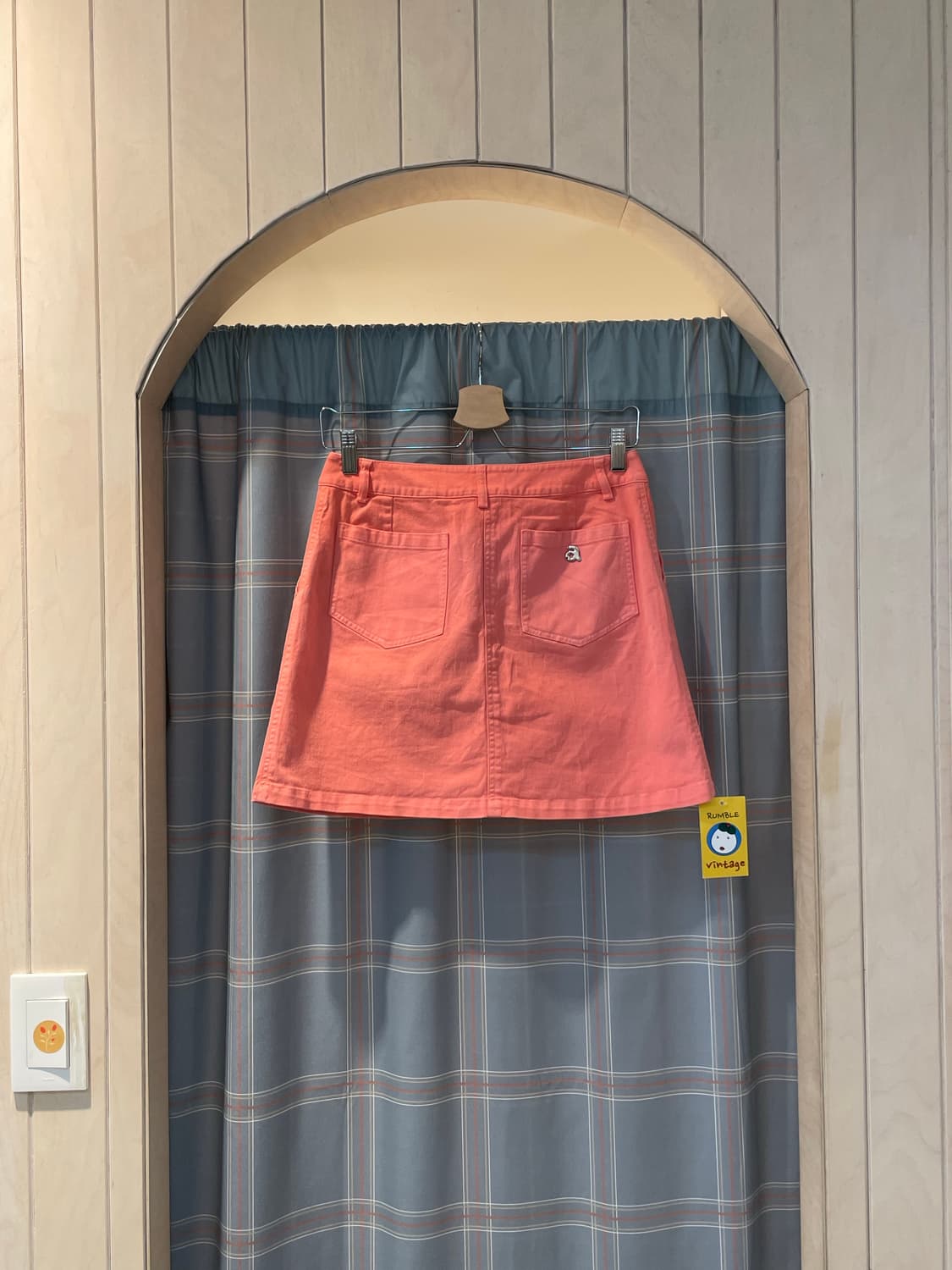 일본빈티지 키치코랄 스커트 상품이미지4