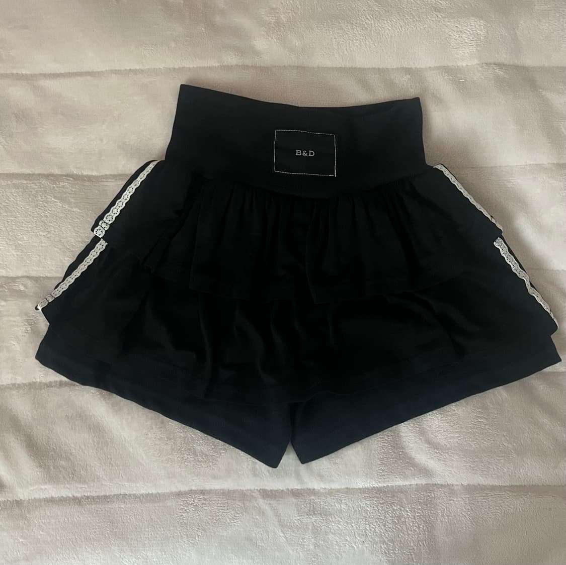 버니앤돌 Cotton Frill Skirt (Black) 상품이미지4