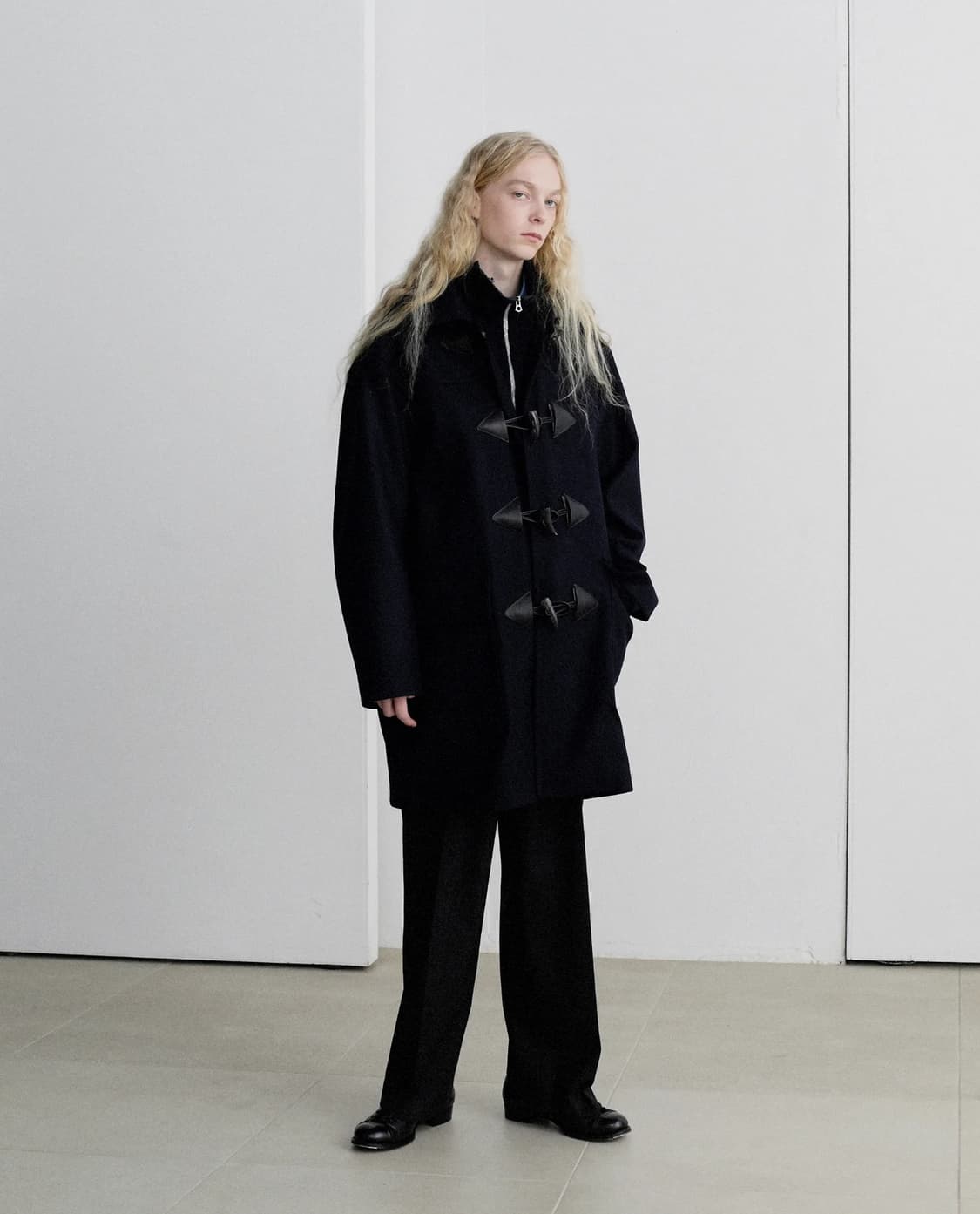 나이스네스 wetton 더플 코트 navy S 상품이미지2