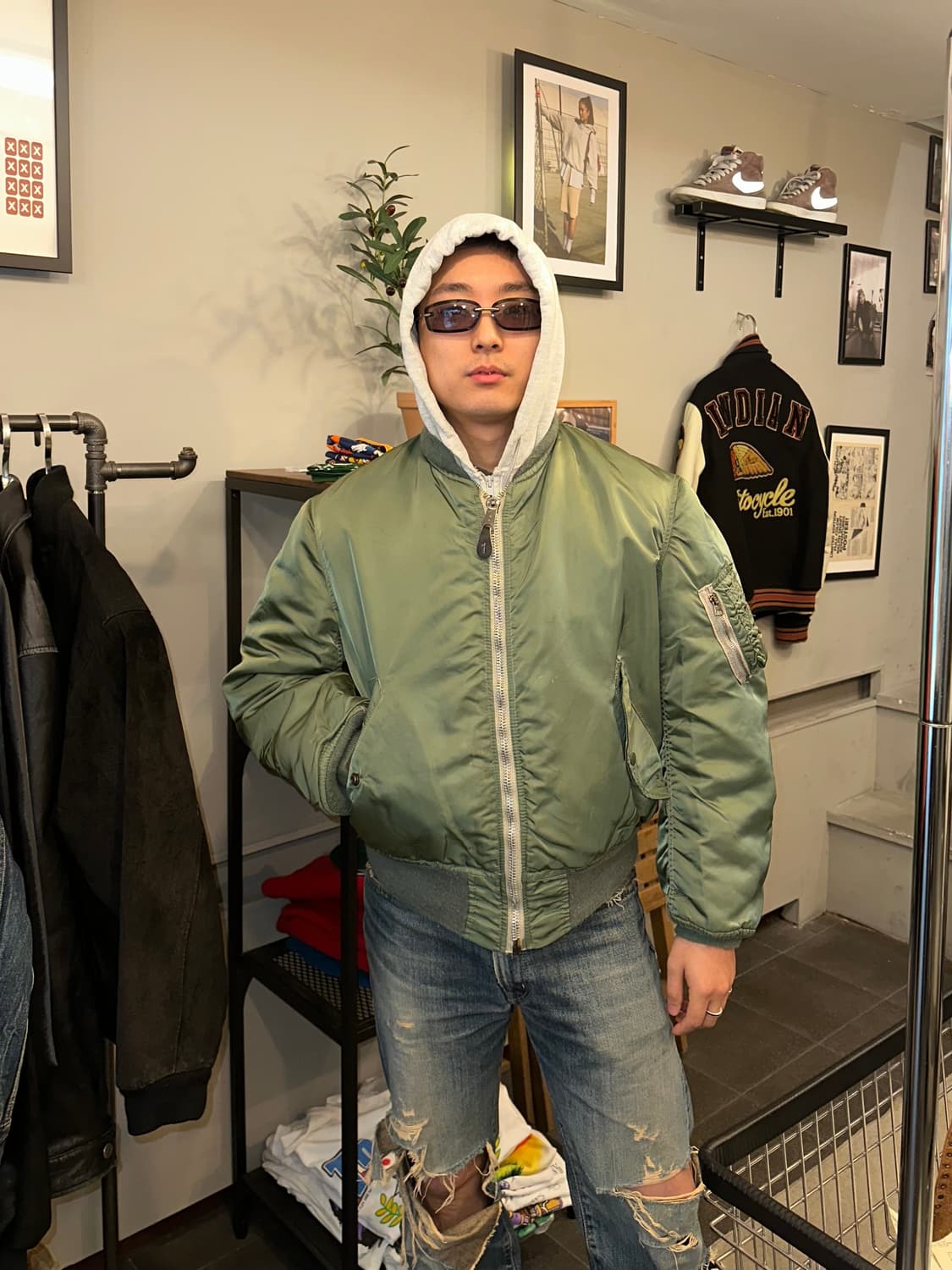80’s Alpha Industries Ma-1 USA flight 상품이미지3