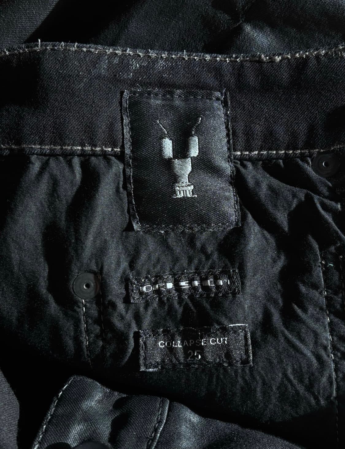 릭오웬스 다크쉐도우 왁스코팅 데님 팬츠 상품이미지4