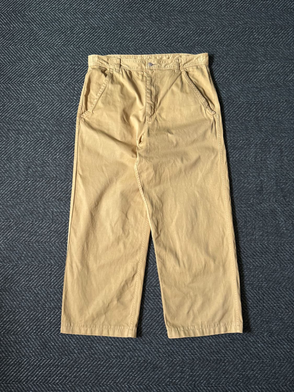 (35) 꼼데가르송 SHIRT 라인 와이드 스트레이트 코튼 팬츠 상품이미지1