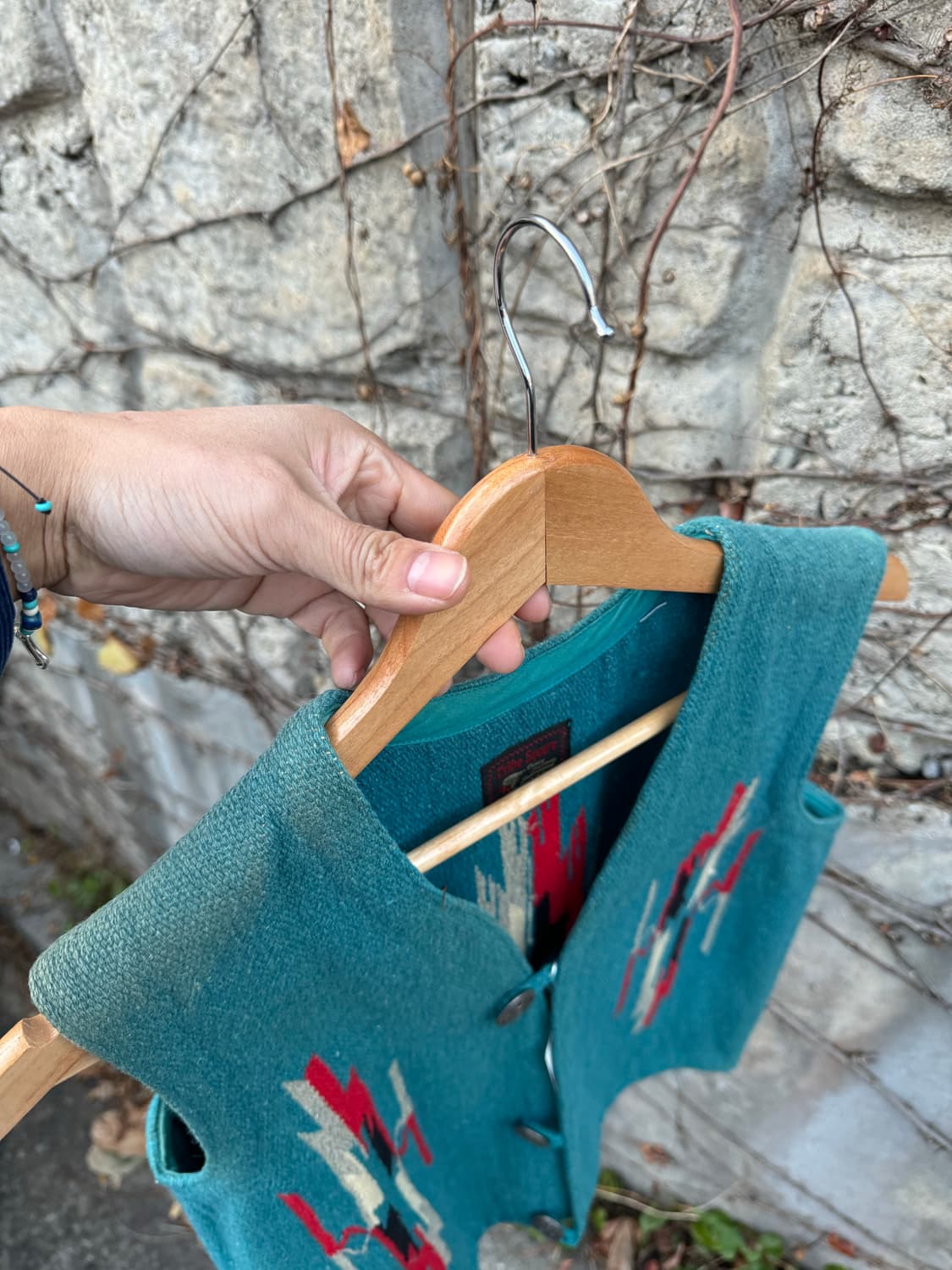 Tribe square 오르테가 치마요 베스트 나바호 페이딩 조끼 상품이미지6