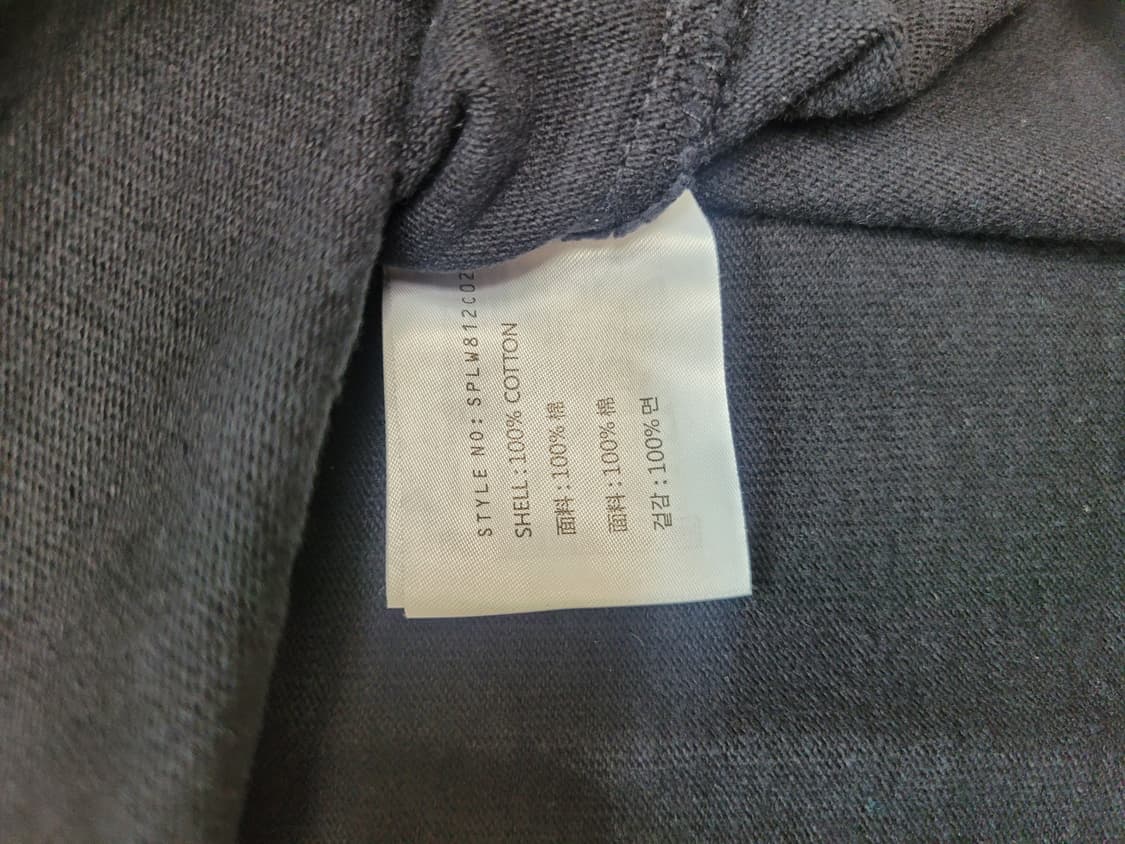 스파오 SPAO 남자 긴팔 라운드티 XL 블랙 상품이미지7