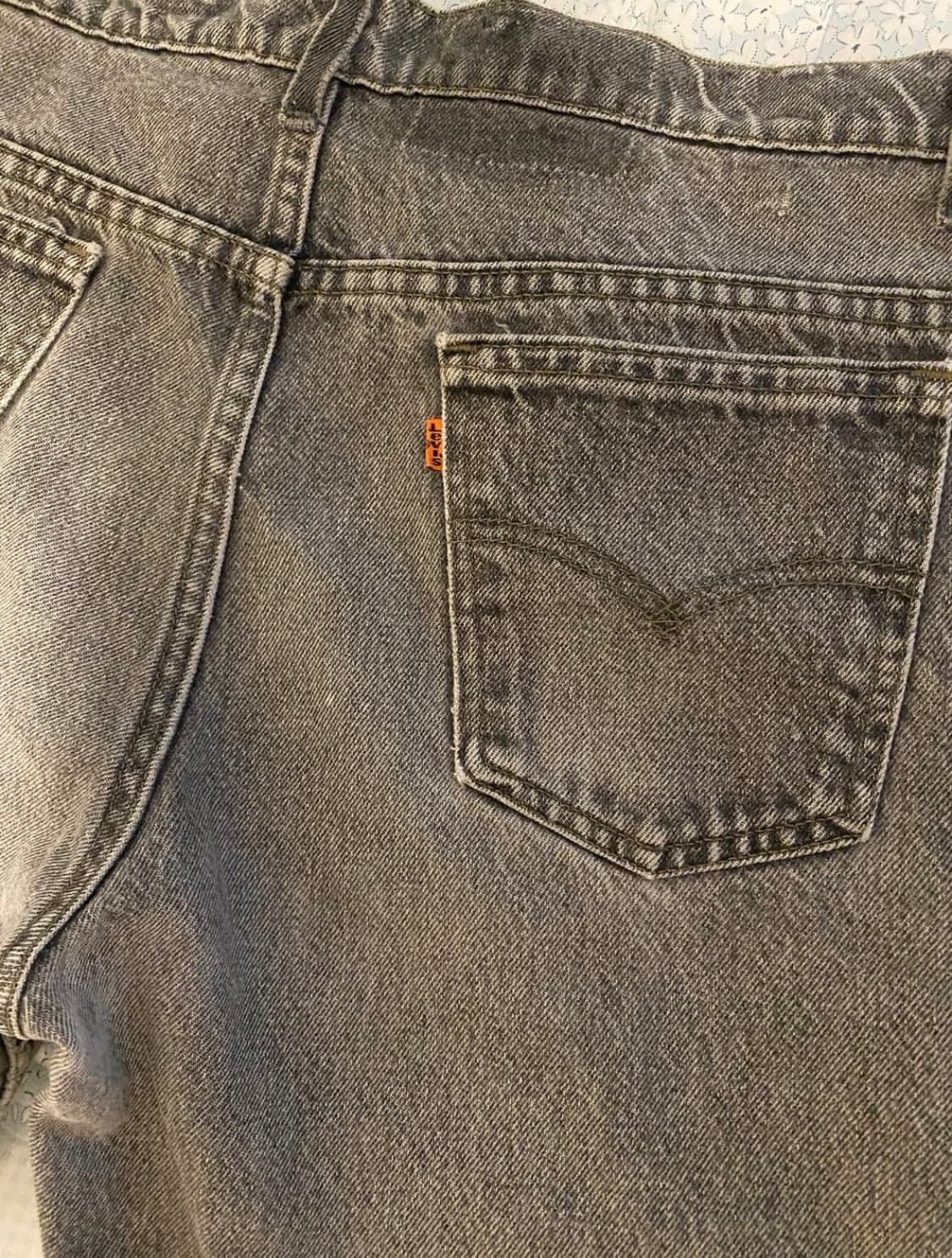 80s 리바이스 517 오렌지탭 흑청 33/34 usa 상품이미지3