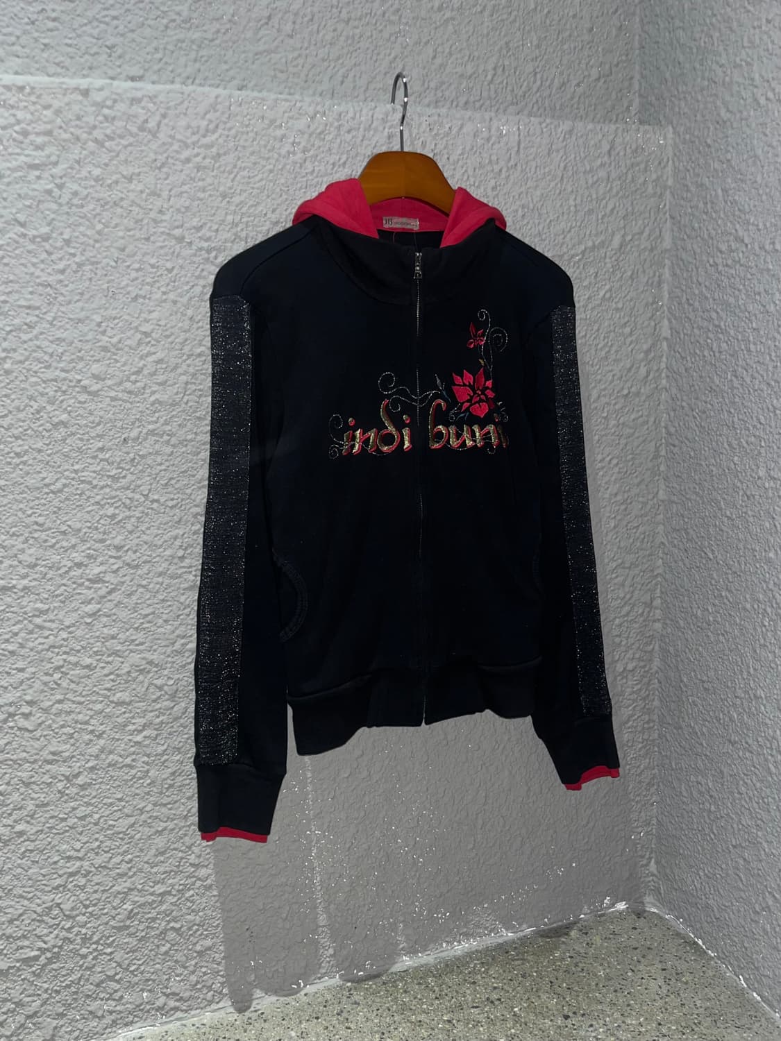 INDIBUNI 빈티지 레이어드 자수 후드집업 상품이미지7