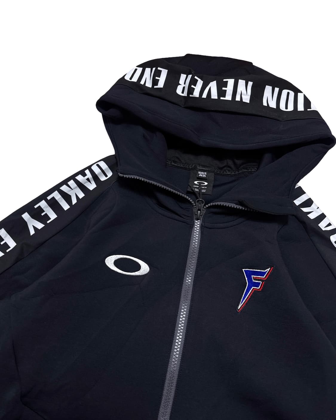 오클리 로고 블랙 풀오버 후드집업 상품이미지4