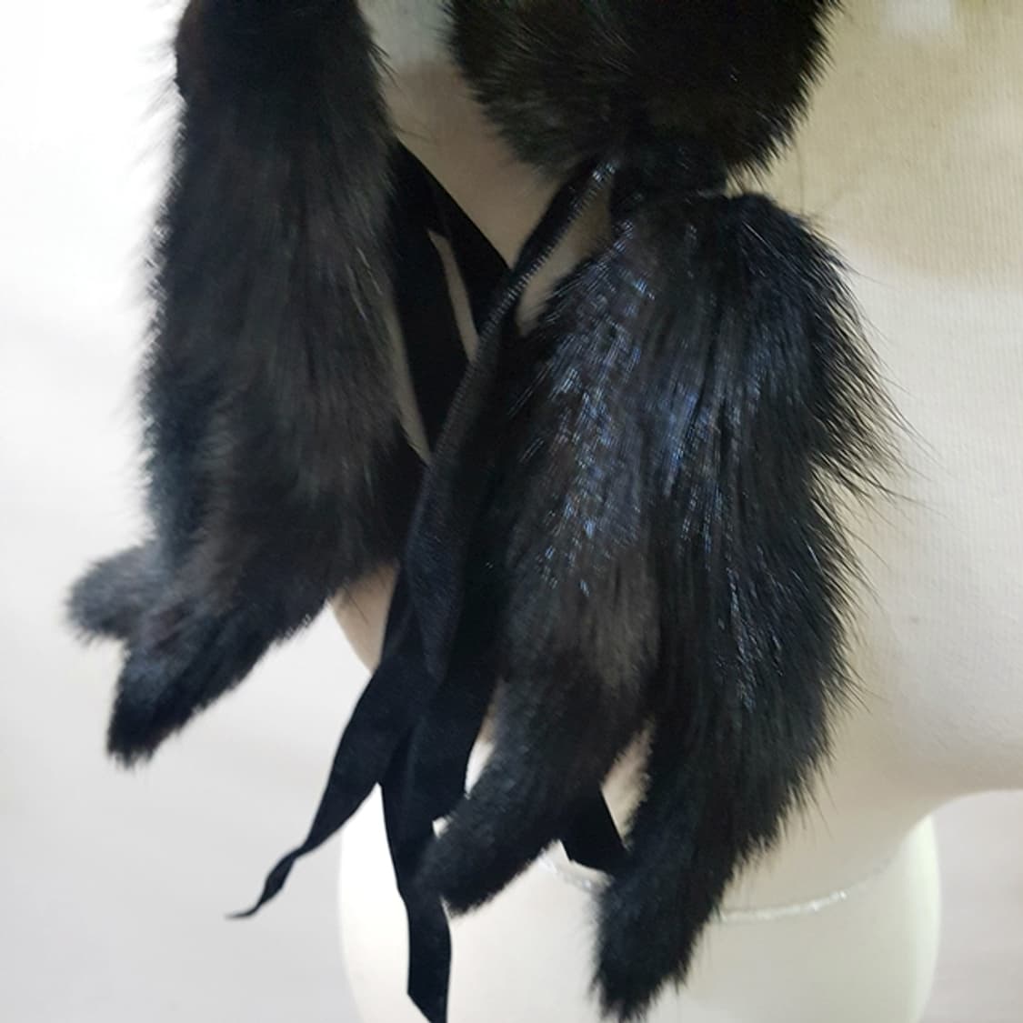 리얼 밍크 모피 꽈배기 머플러 상품이미지3