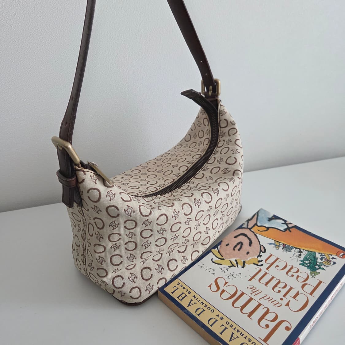 CELINE 셀린느 정품 C마카담 빈티지 캔버스 패브릭 숄더백 토트백 상품이미지3