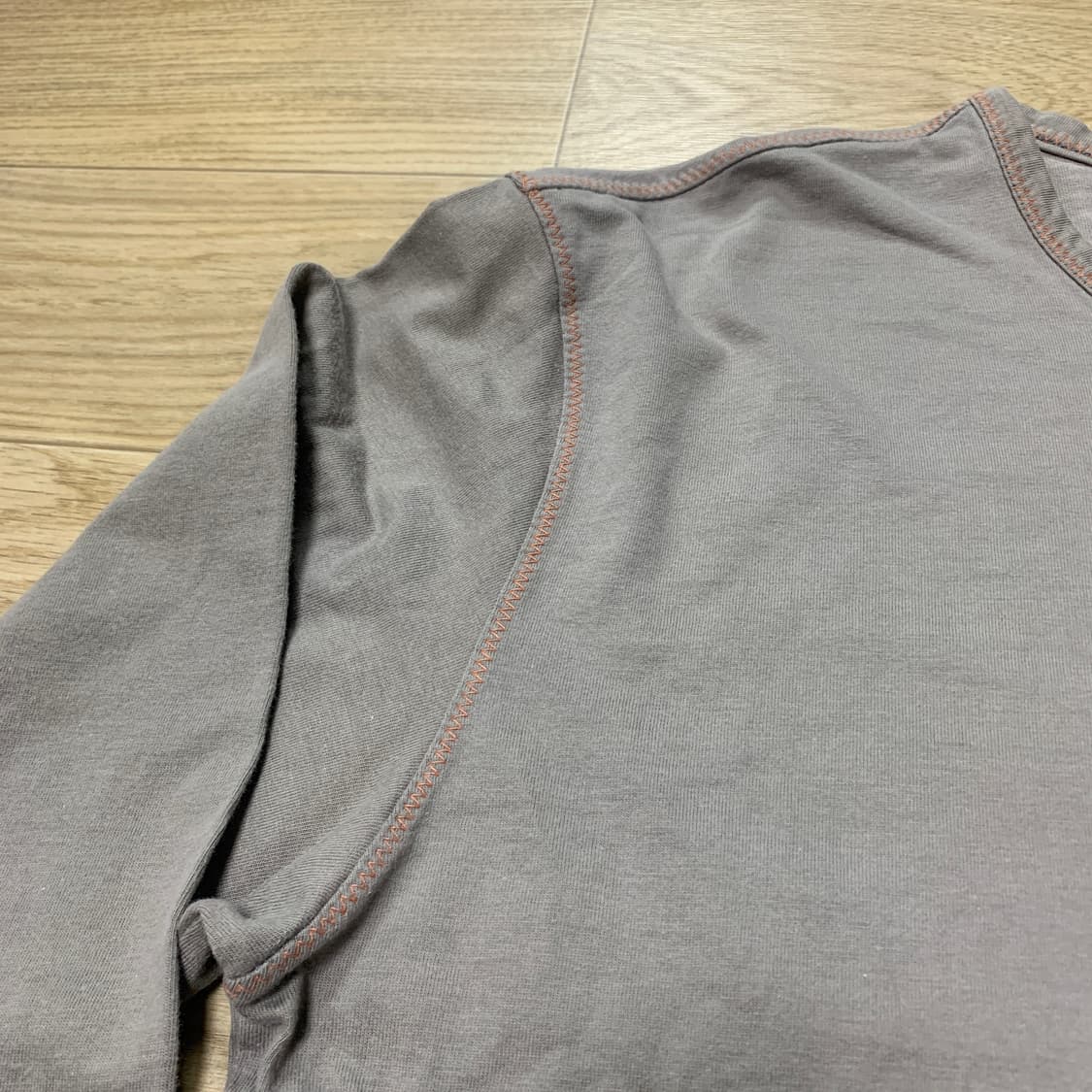 L]Paul Smith 폴스미스 주황 스티치 포인트 워싱 롱슬리브 티셔츠 상품이미지4