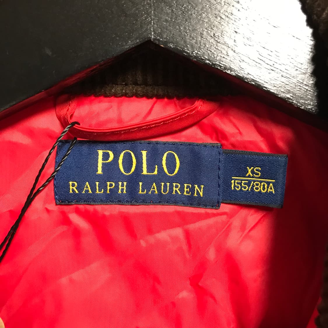 폴로 랄프로렌 퀄팅 자켓 레드 XS(W) 상품이미지5