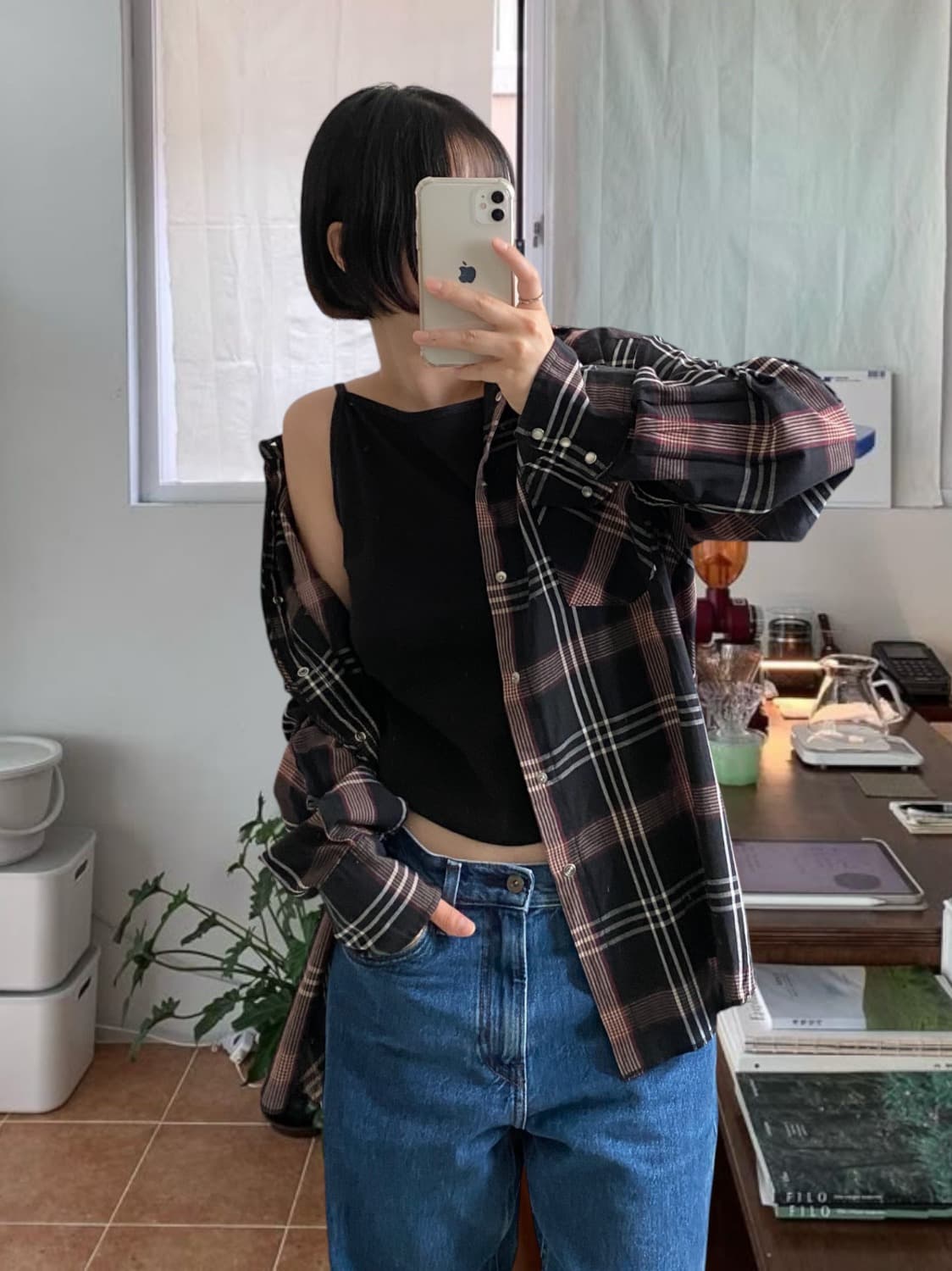 랭글러 체크 셔츠 (Man 2XL) 상품이미지1