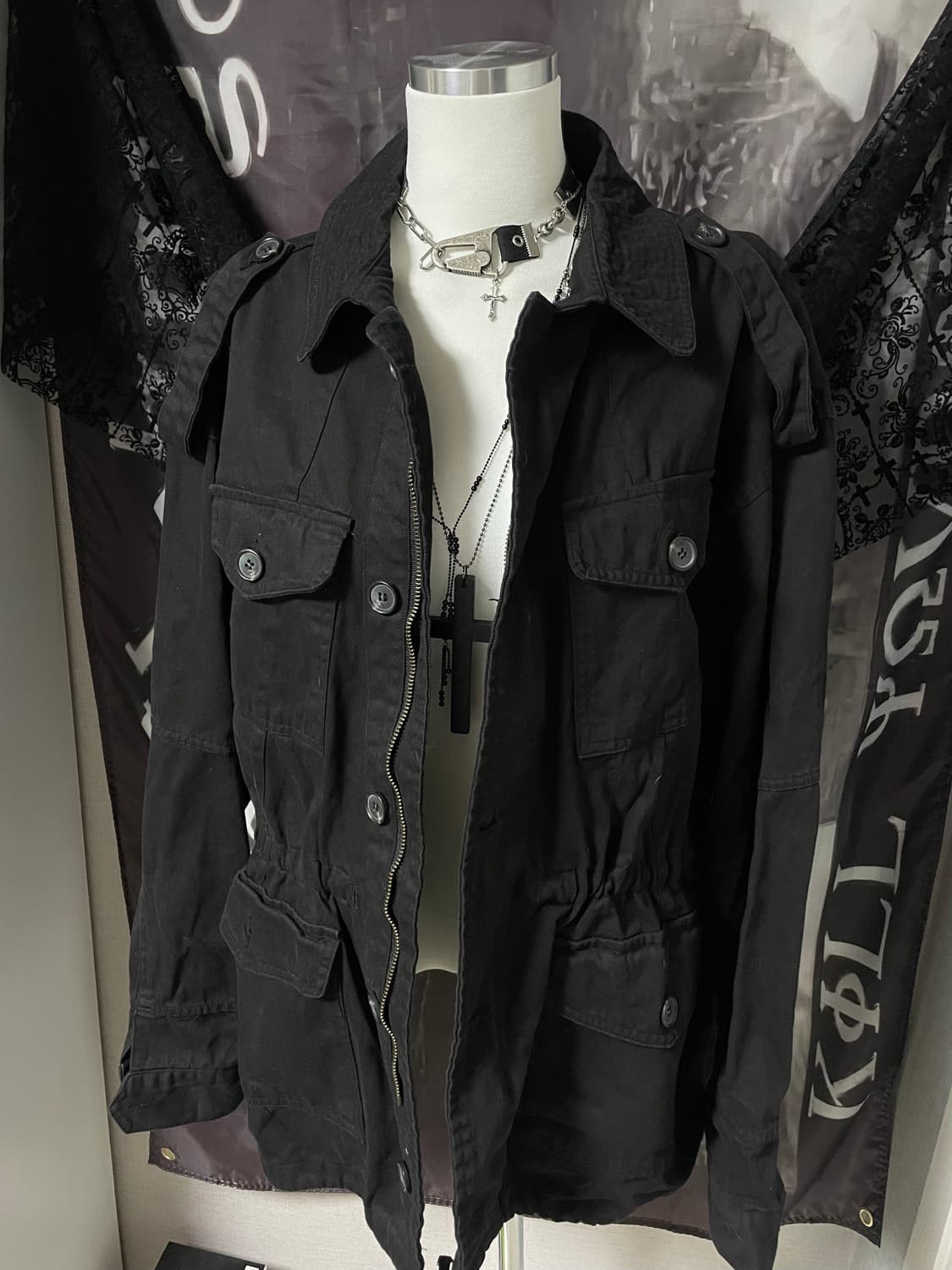 2010야상점퍼버커루st고스펑크다크웨어락시크유니섹스코르티스 상품이미지2