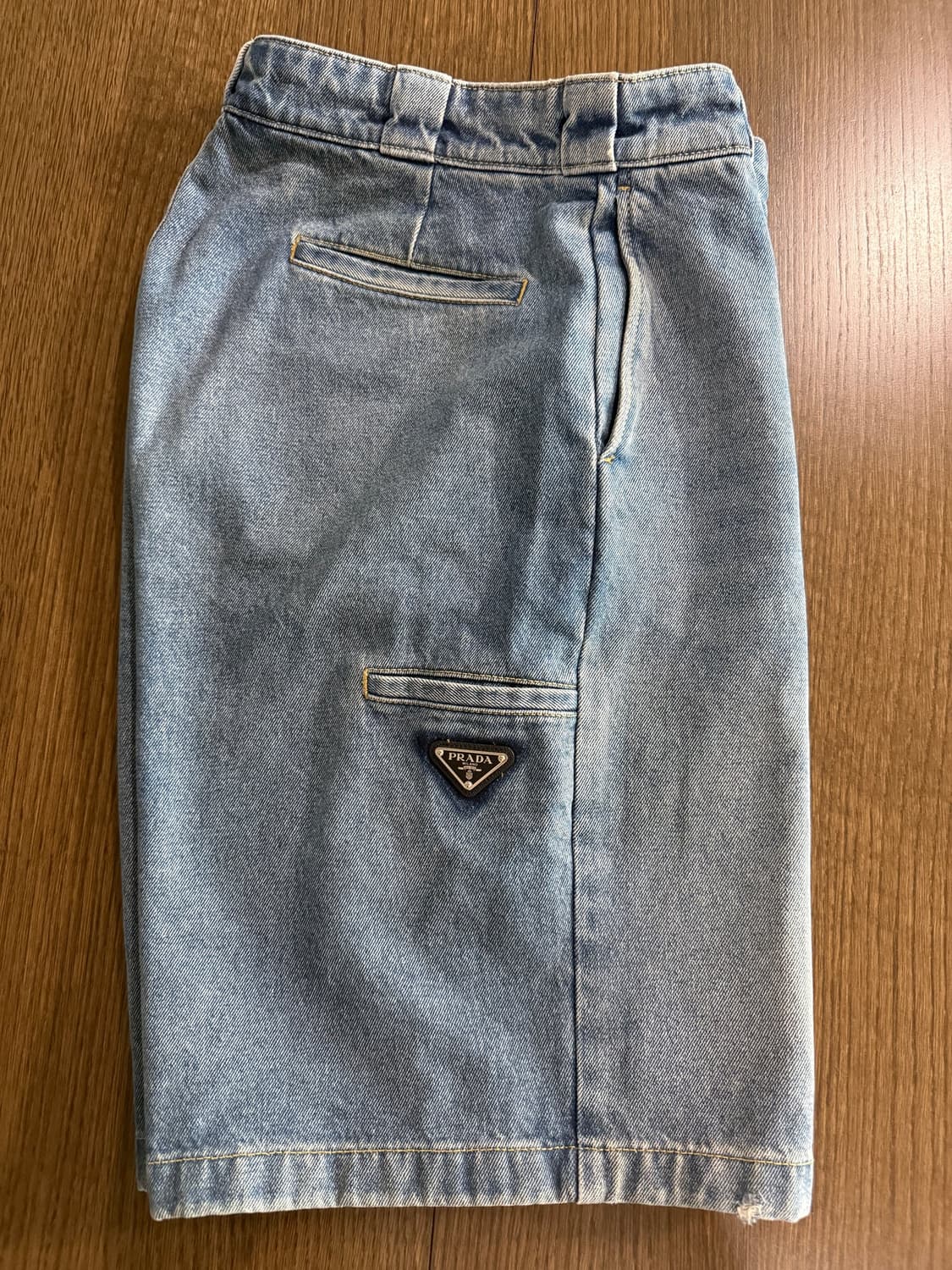 프라다 버뮤다 데님 오가닉 팬츠 상품이미지3