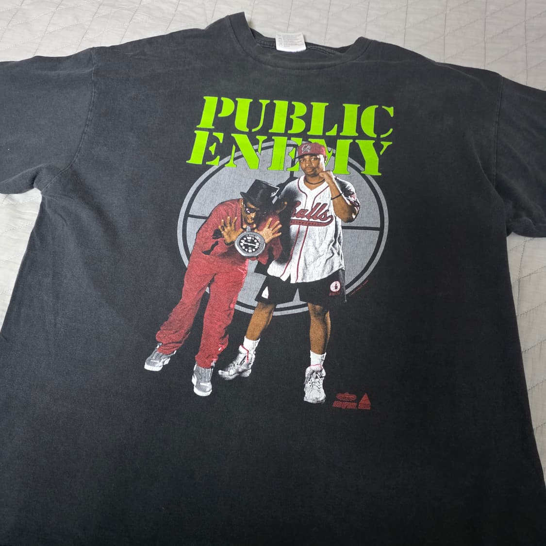 [XL] 90s 퍼블릭 애너미 91 빈티지 밴드티 랩티 상품이미지2