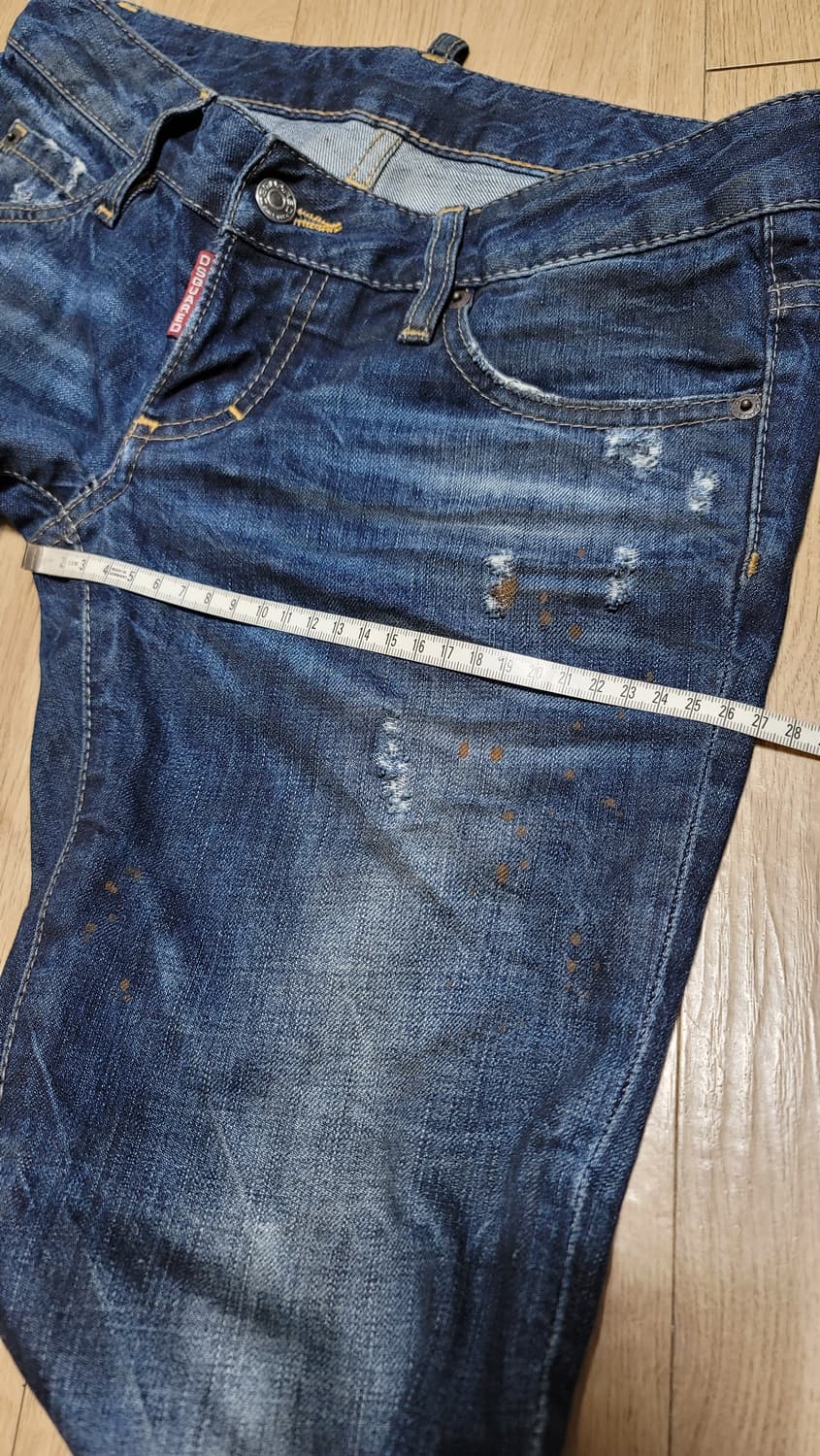 DSQUARED2 디스퀘어드 슬림 워싱 데님 여성 EU38 상품이미지6