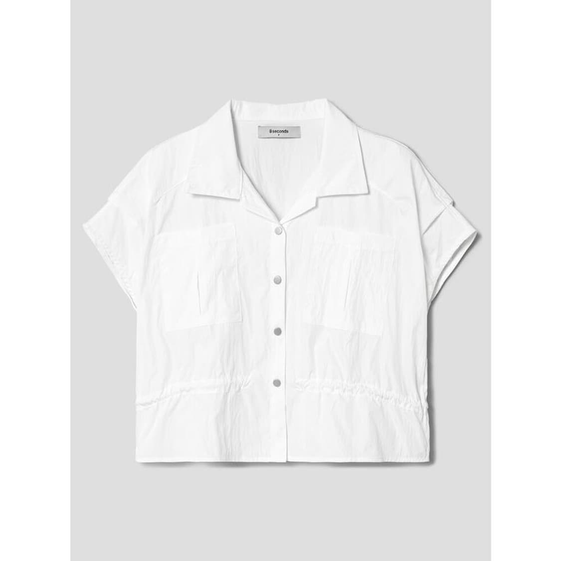 나일론 블라우스 화이트 상품이미지1