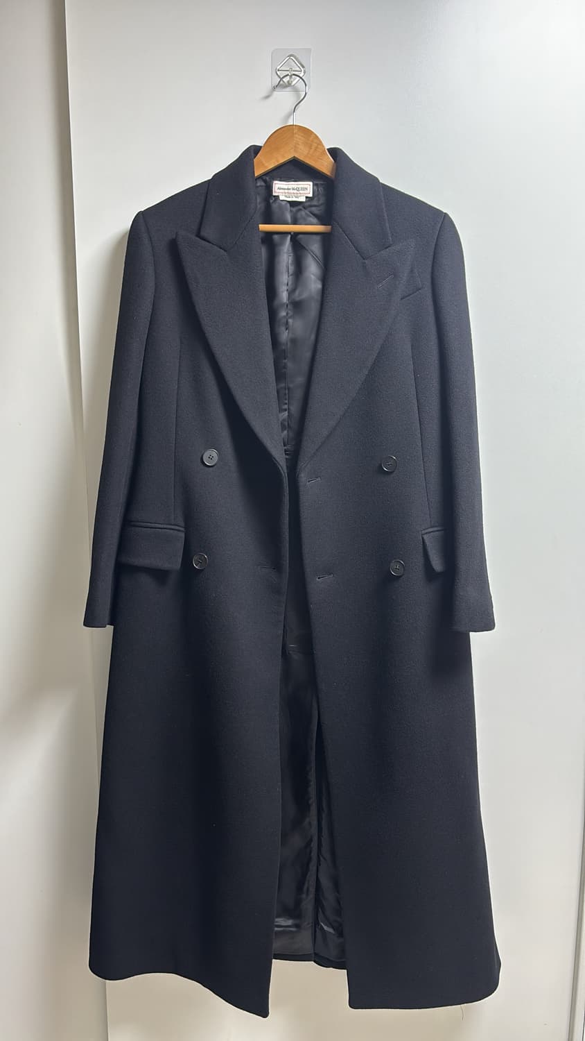 알렉산더 맥퀸 레이스업 블랙코트 롱코트 42사이즈 상품이미지3