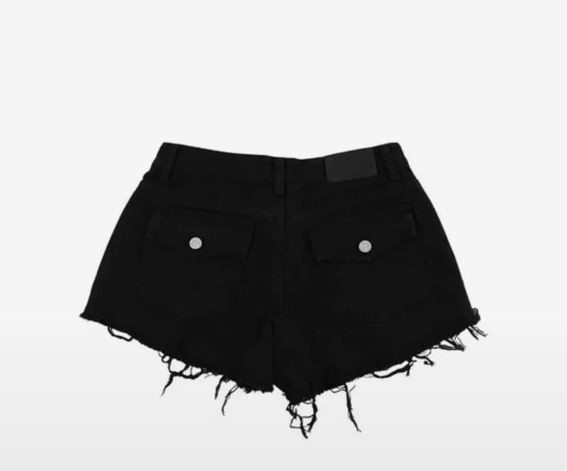 SOLID BLACK SHORT PANTS s사이즈 상품이미지2
