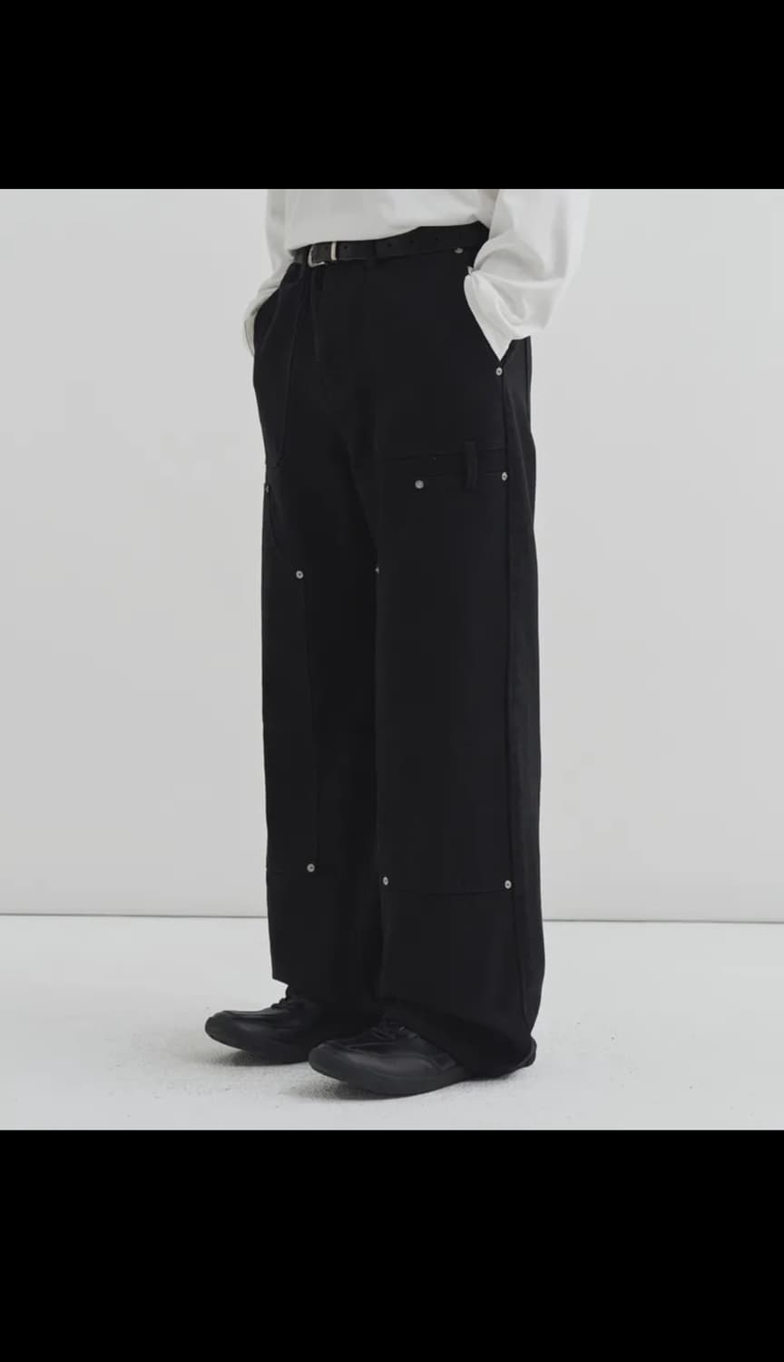 드로우핏 워시드 더블니 워크팬츠 상품이미지1