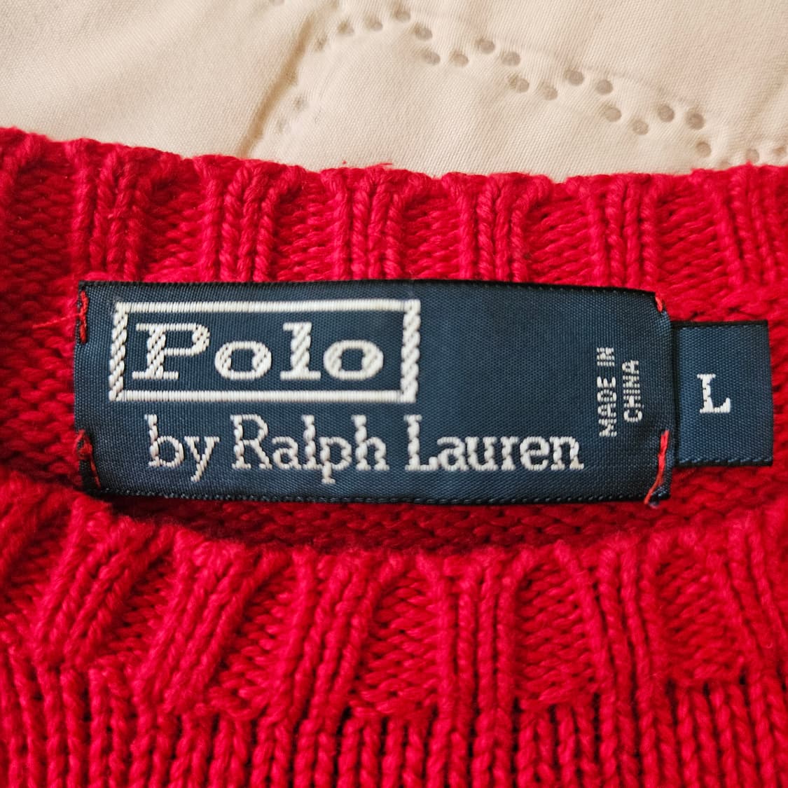 폴로 랄프로렌 레드 니트 상품이미지4