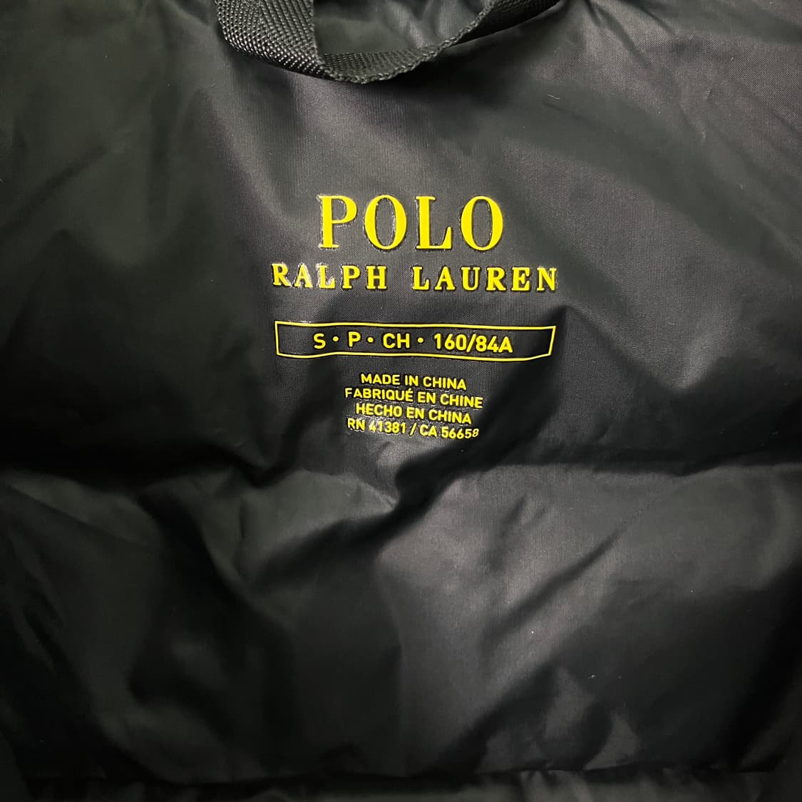 폴로 랄프로렌 블랙 패딩 베스트 S 상품이미지3