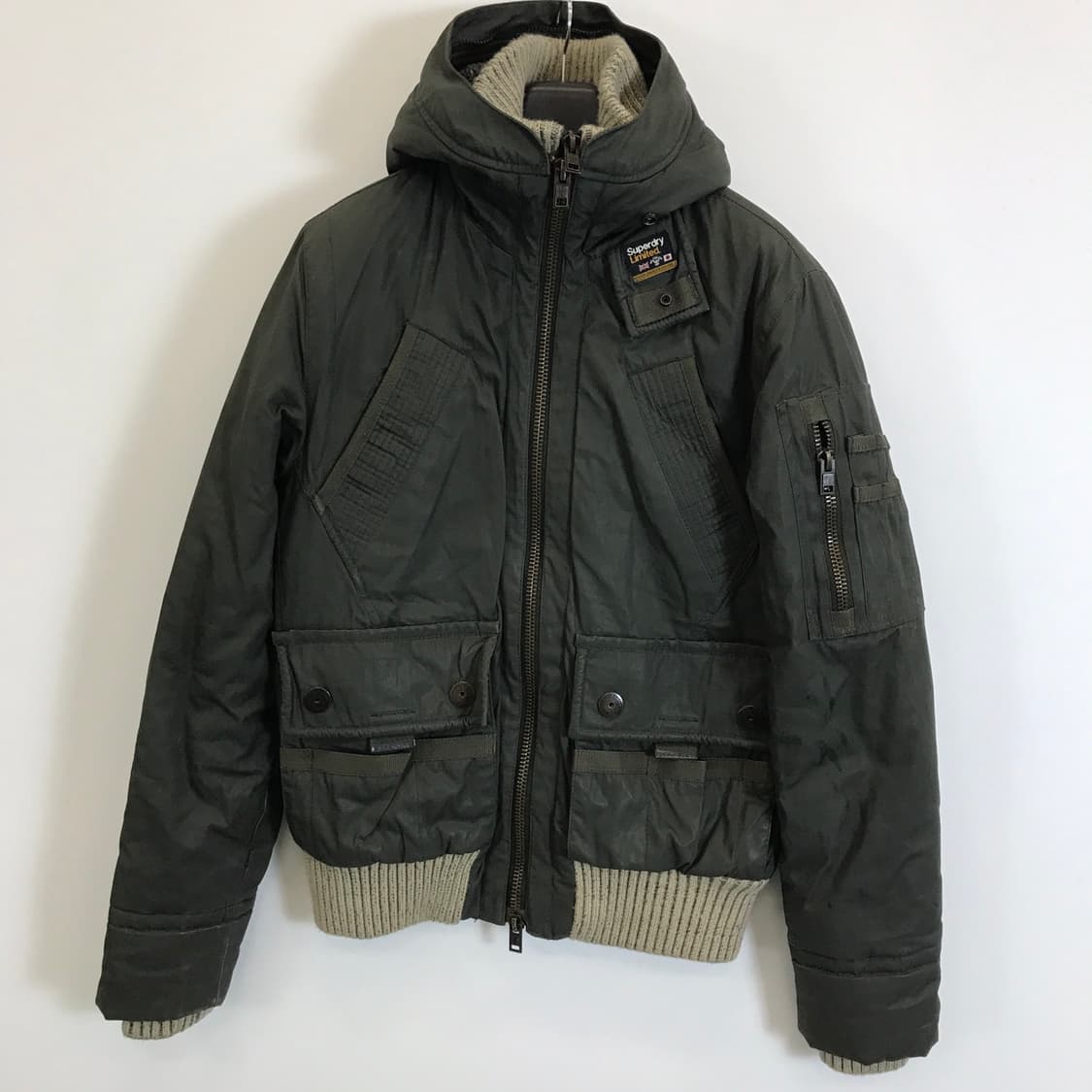 슈퍼드라이 왁스드코튼 리미티드 봄버자켓 [M사이즈] 상품이미지1