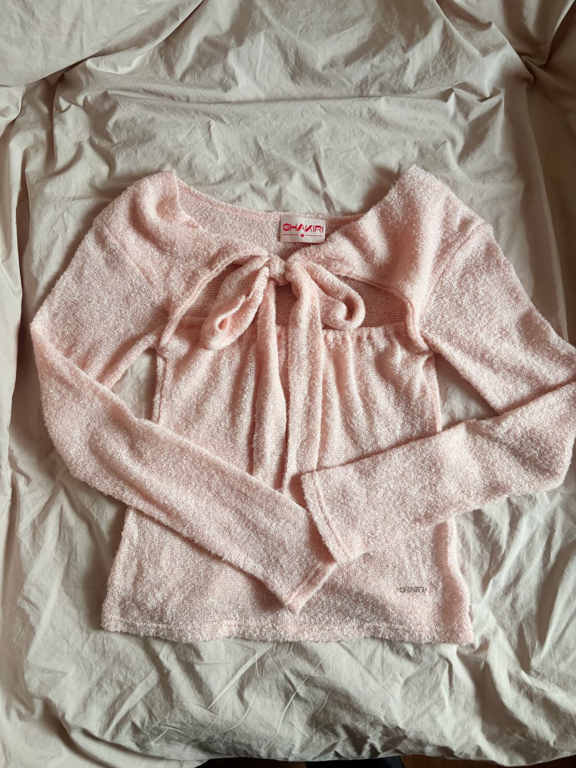 [미발매 제품] 샤키리 리본 니트 상품이미지1